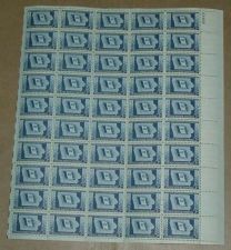 Buy US, Scott# 942, three cent Iowa Statehood sheet of 50 stamps