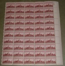 Buy US, Scott# 943, three cent Smithsonian Institute sheet of 50 stamps