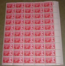 Buy US, Scott# 977, three cent Moina Michael sheet of 50 stamps