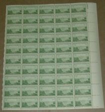 Buy US, Scott# 990, three cent Executive Mansion sheet of 50 stamps
