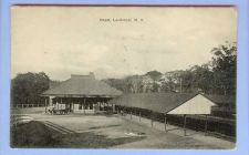 Buy New York Larchmont Depot Black & White View Small Depot w/Covered Platform~220