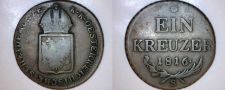 Buy 1816-S Austrian 1 Kreuzer World Coin - Austria