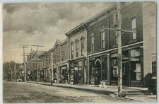 Buy New York Worcester Main St Hand Colored Card Street Scene w/Old Buildings ~289