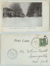 Buy New York West Valley Main St. Looking North Snow covered Street Scene View~119