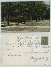 Buy New York Dunkirk Corner 6th and Central Ave Showing New Belt Line Trolley ~132