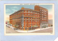 Buy New York Binghamton Hotel Arlington Street Scene Intersection w/Old Cars n~544