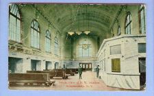 Buy New York Rochester Inside View Of RR Station Interior View Large Waiting R~226