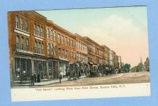 Buy New York Senece Falls Fall ST Looking West From Ovid St Street Scene w/Old~319