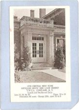 Buy New York Cortland Advertising Card 15th Central New York NTIQUES Show & Lo~1254