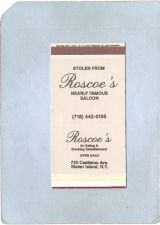 Buy New York Staten Island Matchbox Stolen From Roscoe's Nearly Famous Saloon ~85