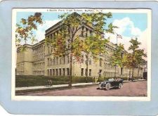 Buy New York Buffalo South Psrk High School Street Scene w/Old Car ny_box4X1~2859