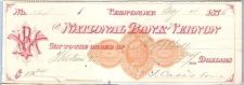 Buy New York Vernon Cancelled Check National Bank of Vernon Check #560 Dated: ~24