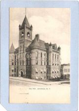 Buy New York Jamestown City Hall Street Scene w/Trolley Tracks ny_box3~951