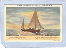 Buy New York Plattsburg Scene On Lake Champlain ny_box3~1162