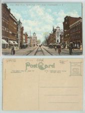 Buy New York Cortland Main St North From Court St.Trolley Tracks and Car Bicyc~154