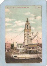 Buy New York Coney Island Amusement Park Postcard Dreamland Tower top_box1~405