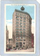 Buy New York Buffalo D S Morgan Building Street Scene w/Old Cars ny_box4X1~2700