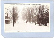 Buy New York Grand Gorge April Snow Storm Main Street Street Scene w/Old Truck~1336