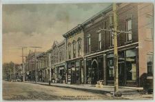Buy New York Worcester Main St Hand Colored Card Street Scene w/Old Buildings ~288