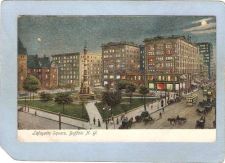 Buy New York Buffalo Lafayette Square Street Scene w/3 Trolley Cars & Horses &~2600