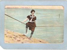 Buy New York Coney Island Amusement Park Postcard Mauda At the Beach top_box1~331