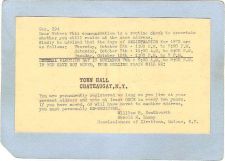 Buy New York Chautauqua Voter Registration Cofirmation Card To Rose V Simon RF~1871