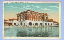 Buy New York Buffalo DL&W Terminal View From Water Large Long Brick & Stone Te~213