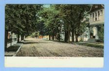 Buy New York Owego Front St Looking East Tree Lined Unpaved Road w/Old Houses~367
