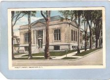 Buy New York Johnstown Public Library Street Scene Intersection w/Trolley Trac~2044