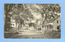 Buy New York Valley Falls Main St Tree Lined Unpaved Road w/Old Buildings Roto~297