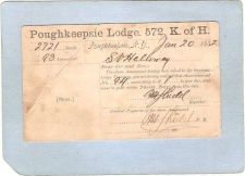 Buy New York Poughkeepsie Penny Post Card Poughkeepsie Lodge 572 K Of H Assesm~2275