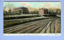 Buy New York Plattsburgh Station & Paul Smiths Fouquet House View Up Tracks La~223