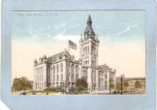 Buy New York Buffalo City Hall Street Scene Intersection w/Old Cars ny_box4X1~2721