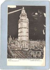 Buy New York Coney Island Amusement Park Postcard Dreamland Tower At Night w/S~413