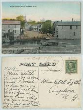 Buy New York Findley Lake Main St.Unpaved Road Old Buildings Waterway~133