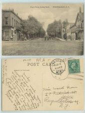 Buy New York Chateaugay Depot St Looking South Unpaved Roadway Intersection Bi~181