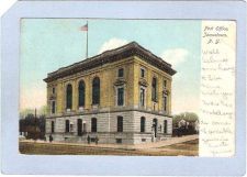 Buy New York Jamestown Post Office Street Scene Intersection ny_box3~945