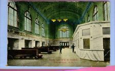Buy New York Rochester Inside View Of RR Station Interior View Large Waiting R~227