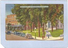 Buy New York Plattsburgh Hotel Witherill & Post Office Street Scene w/Old Cars~1196