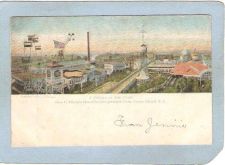 Buy New York Coney Island Amusement Park Postcard Steeplechase Park A Corner O~384