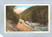Buy New York Lake Placid State Road Through Wilmington Notch w/Old Car ny_box5~1699