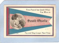Buy New York South Otselic Pennant Card Time Passed Too Quick When You Were In~1137