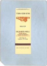 Buy New York Clarence Matchcover Old Red MillRestaurant 8326 Main St w/Hours L~2361