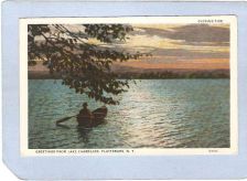 Buy New York Plattsburg Greetings From Lake Champlain Evening Tide ny_box3~1160
