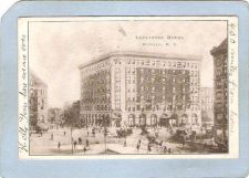 Buy New York Buffalo Lafayette Hotel Street Scene Intersection w/Trolley Car &~2619