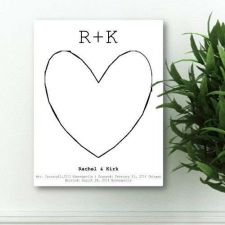 Buy Our Story Guestbook Keepsake Canvas - Free Personalization