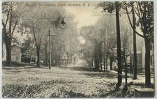 Buy New York Geneseo Second St Looking South Tree Lined Unpaved Road w/Old Hou~230