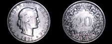 Buy 1881 Swiss 20 Rappen World Coin - Switzerland