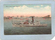 Buy New York Coney Island Amusement Park Postcard Coney Island Water Front w/S~354