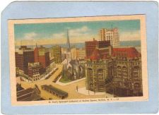 Buy New York Buffalo St Paul's Episcopal Church Street Scene Intersection w/Ol~2647